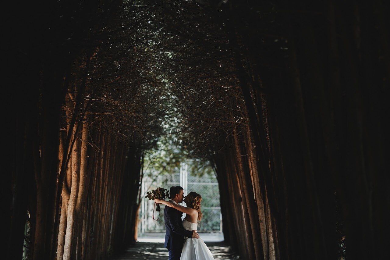 Фото и видеосъемка свадьбы в лесу