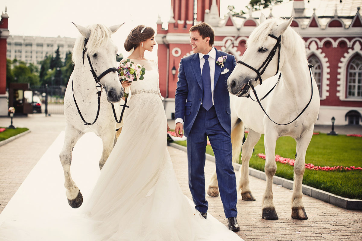 Свадьба в усадьбе Петровский путевой дворец