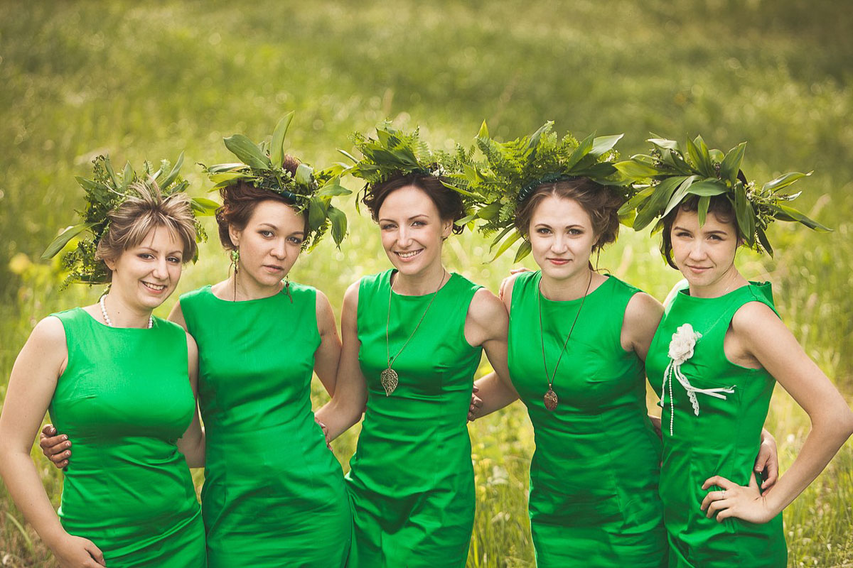 Проведение свадьбы в зеленом цвете в Москве