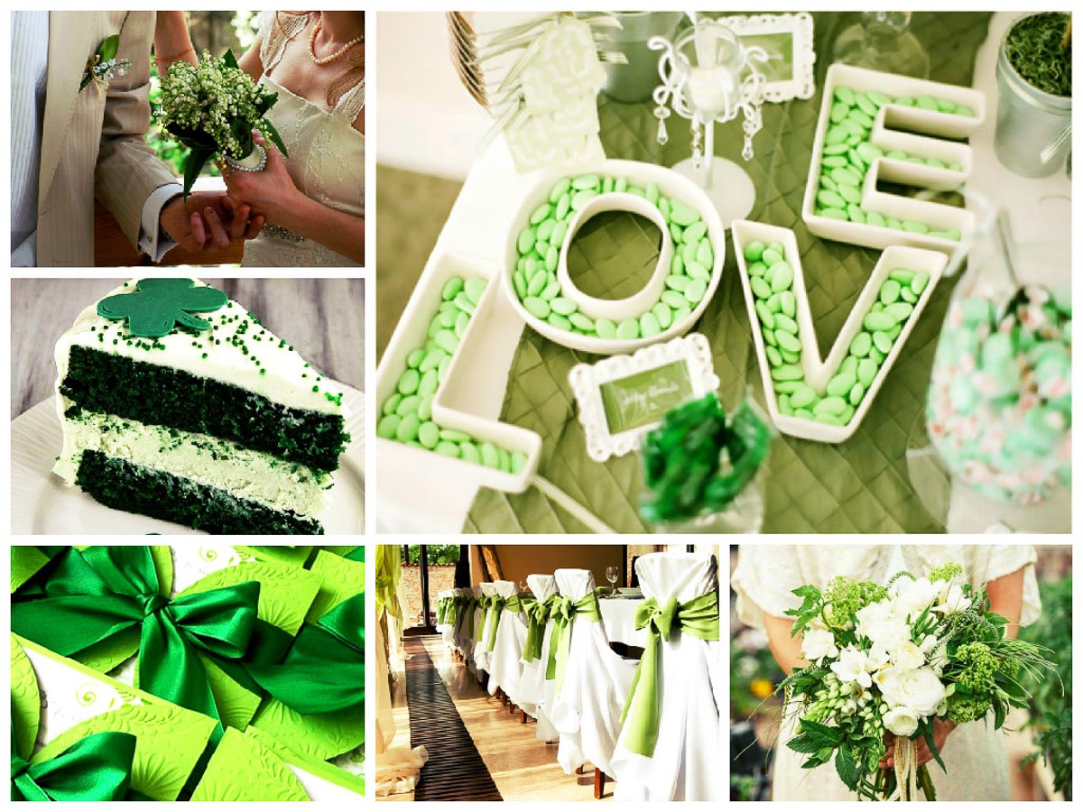 Свадьба в зеленом цвете
