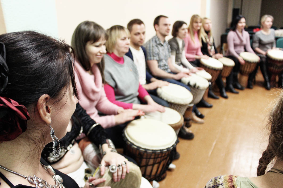 барабанный тимбилдинг в Москве