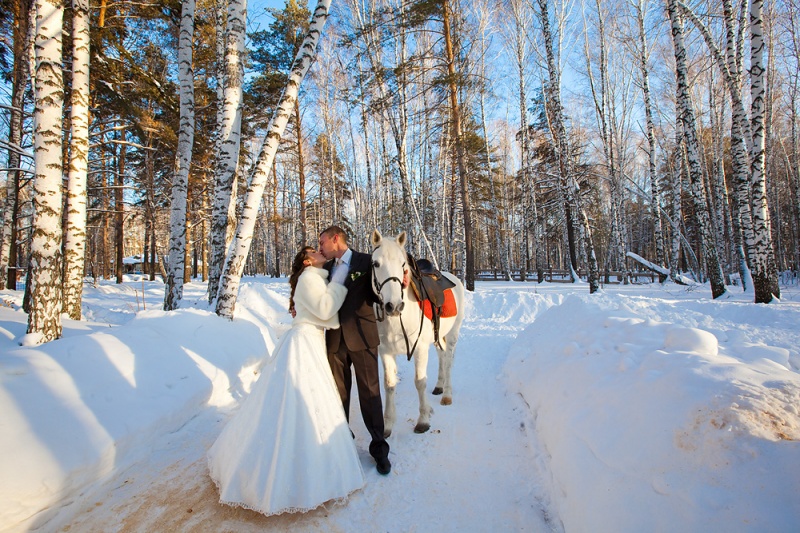Организация зимней свадьбы в Москве и Подмосковье