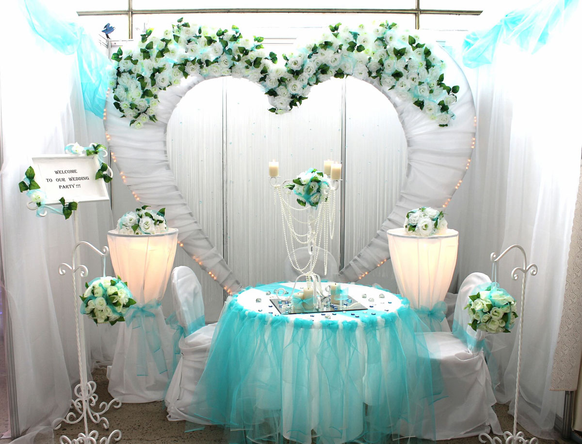 фотосессия на свадьбе в бирюзовом цвете