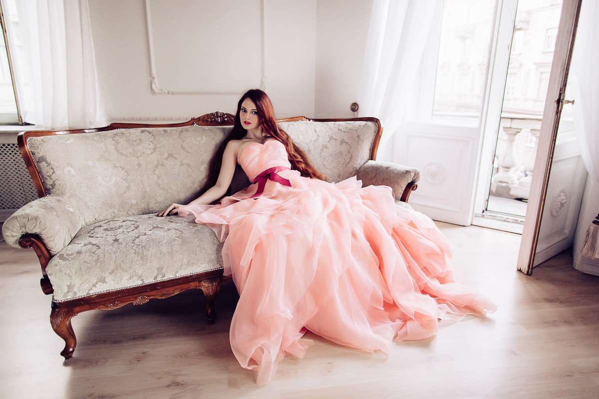 платье на свадьбу в розовом цвете в Москве